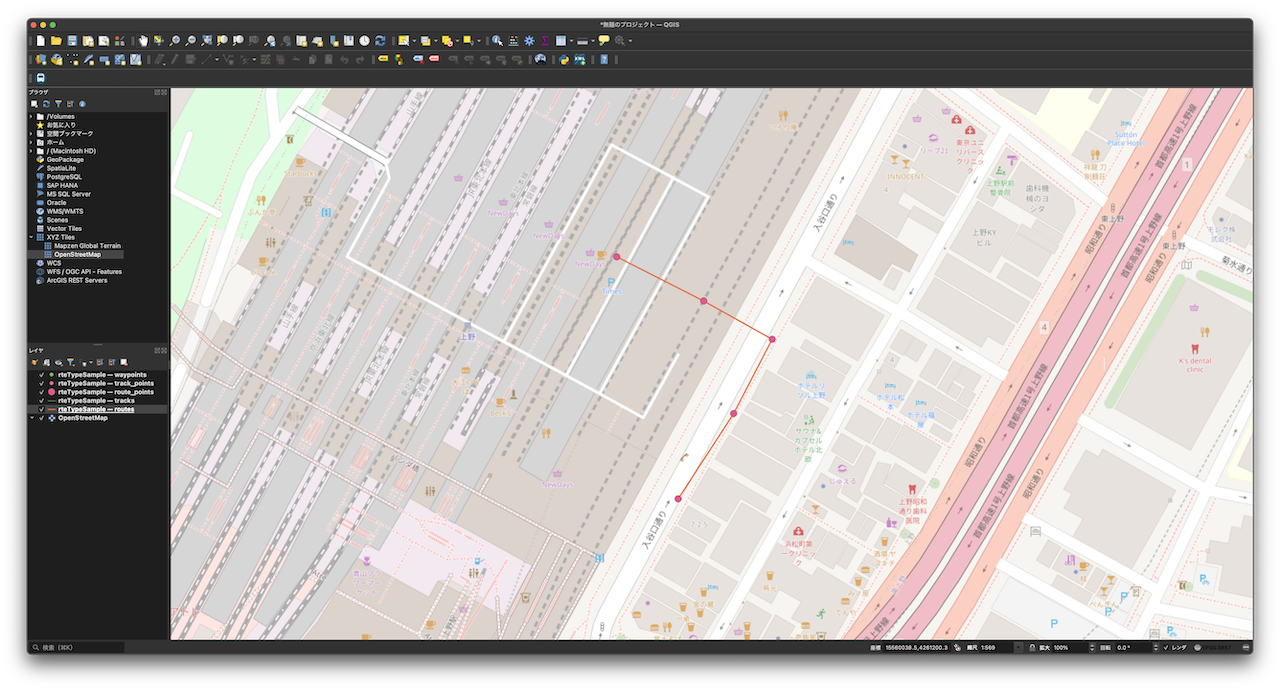 ルートの表示 ©️OpenStreetMap Contributors