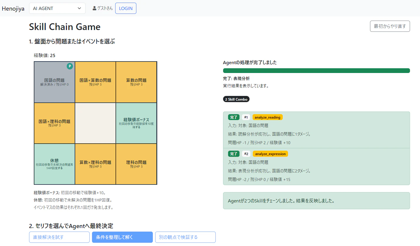 完了後の実行履歴