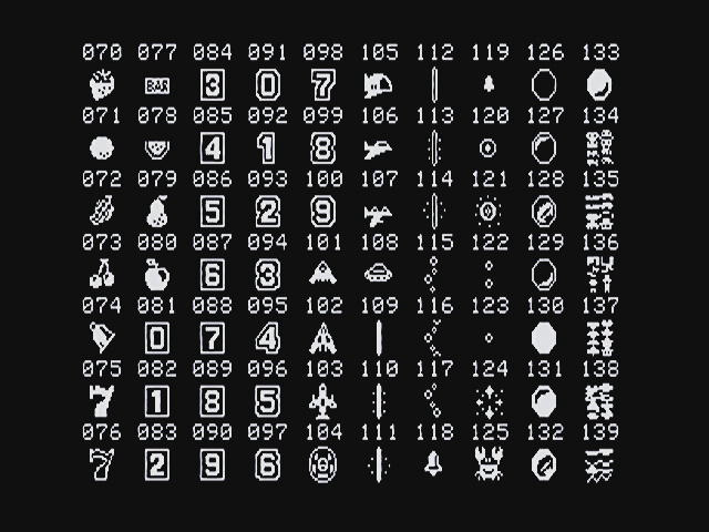 スプライトパターン一覧 2