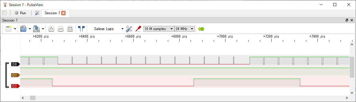 IchigoJam S ビデオ信号 1