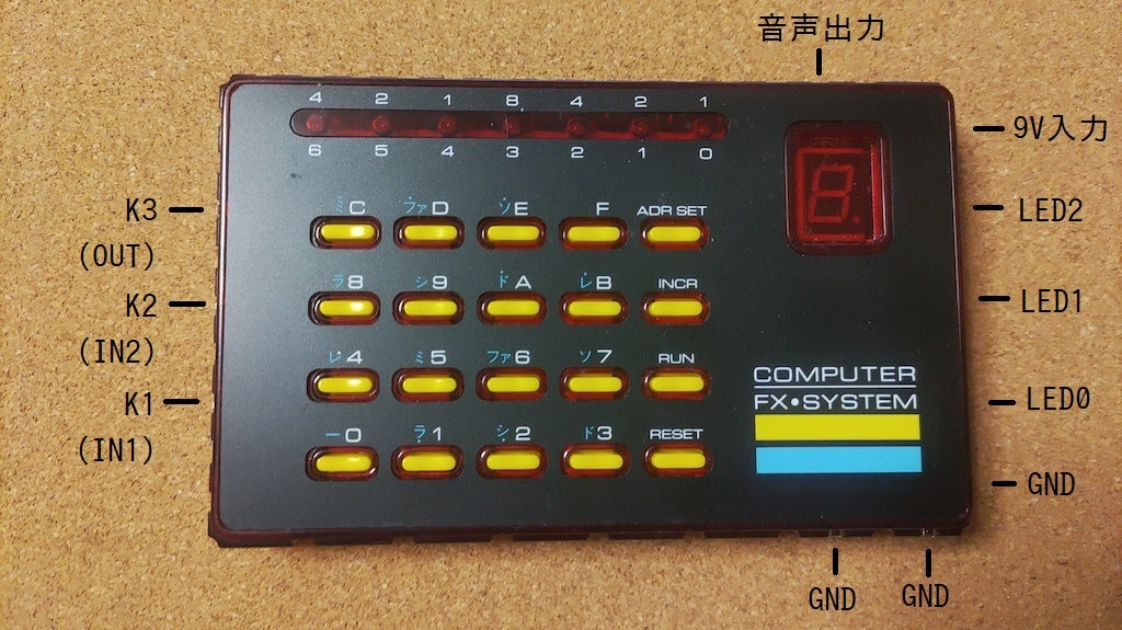 FXーマイコンR-165 マイコンユニット 端子の機能