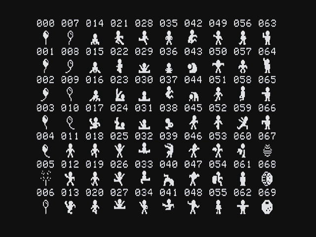 スプライトパターン一覧 1