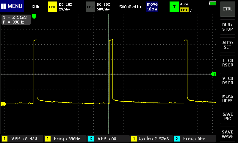 CAL INPT用回路 プログラム非実行時 K3 ボタンなし