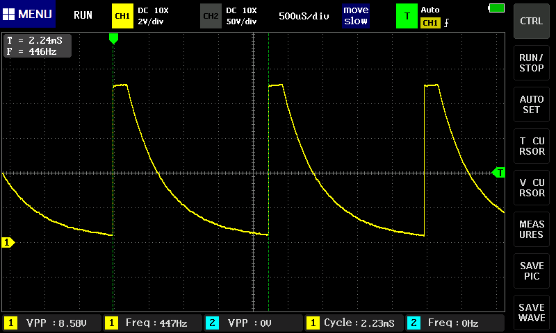 実行中 7セグ点灯 KAなし