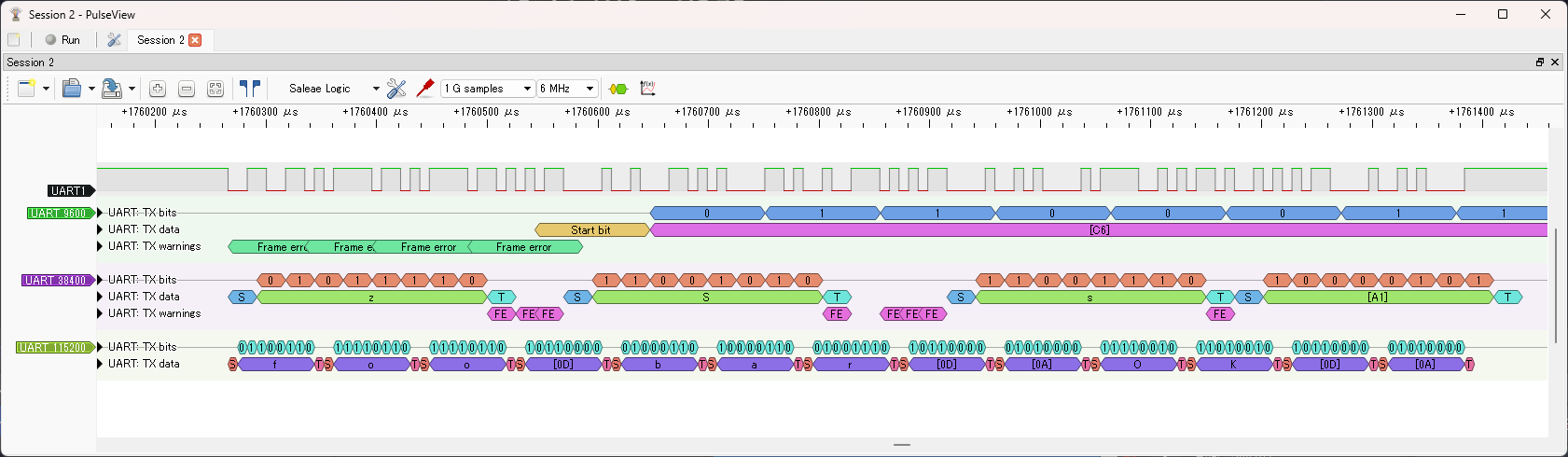 シリアル出力 3