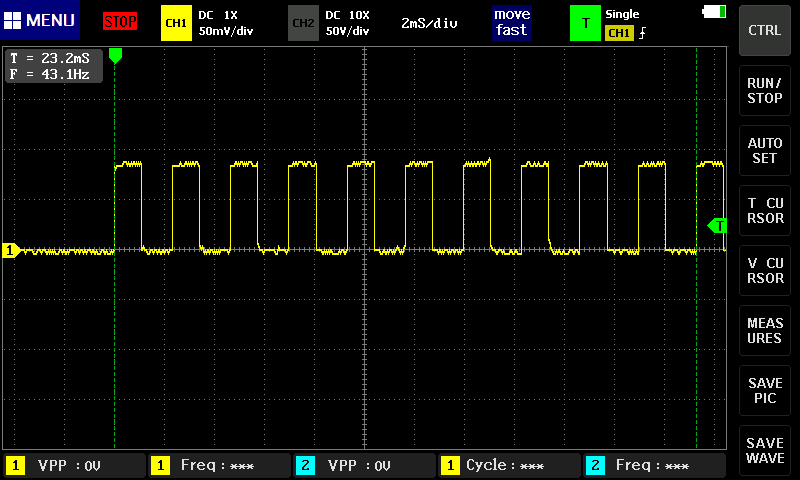 CAL SHTS命令による音の波形