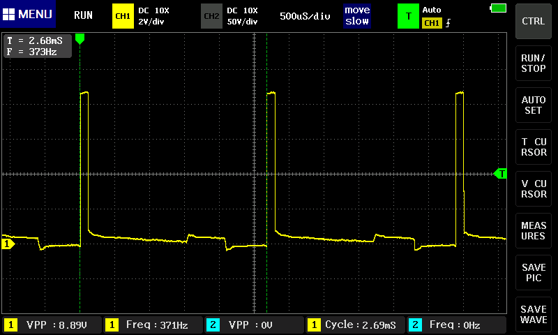 CAL INPT用回路 プログラム非実行時 K3 ボタン1