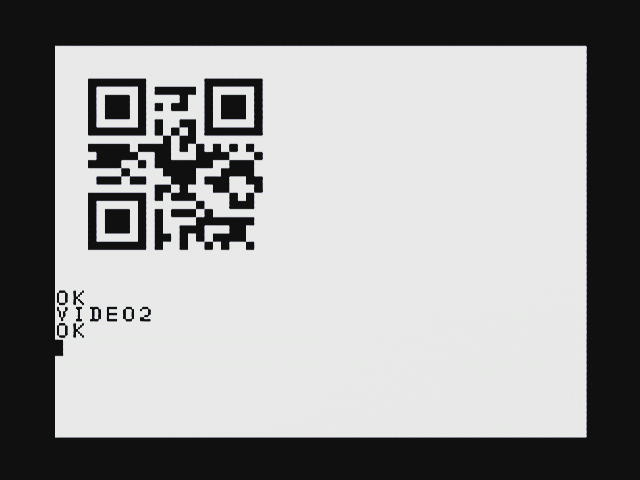 反転表示した様子