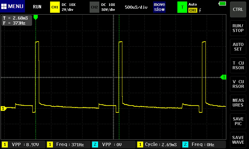 CAL INPT用回路 プログラム非実行時 K3 ボタン0