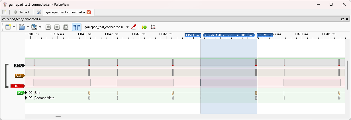 通信の様子 (成功)