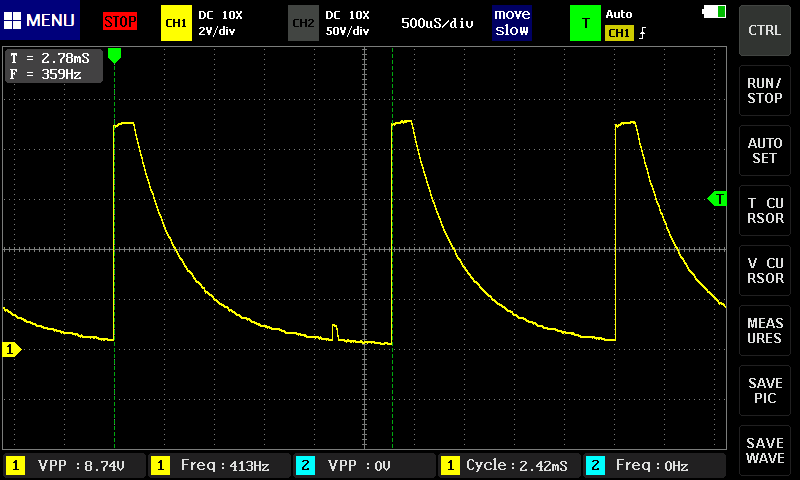 実行中 7セグ点灯 KAあり ボタン3