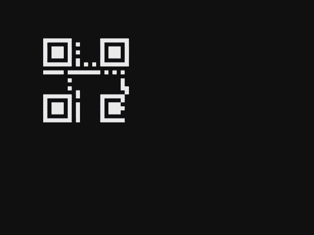 QRコードの描画中の様子