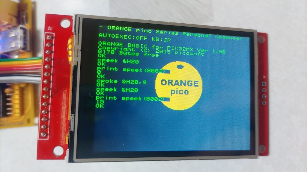 TFT液晶モードでも cpoke が cpeek に反映される