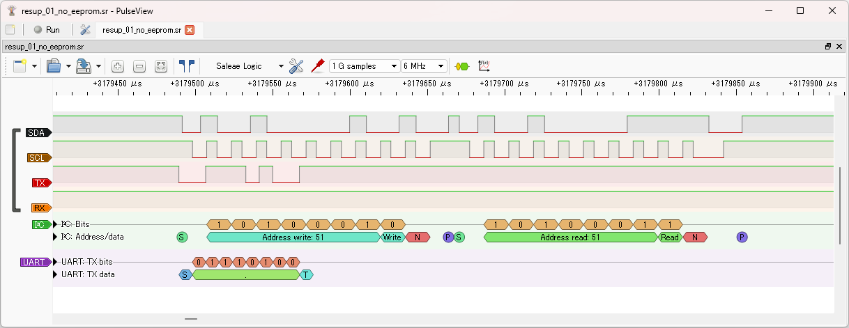PC !RESUP! 01 の実行の様子 2