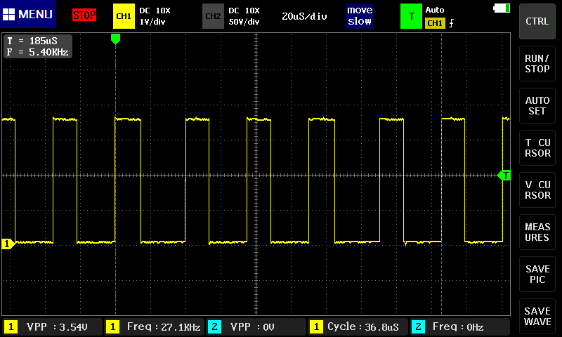 ORANGE-4 によるポートの上下 (7セグメントLED点灯)