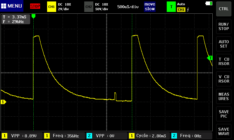 実行中 7セグ点灯 KAあり ボタン0