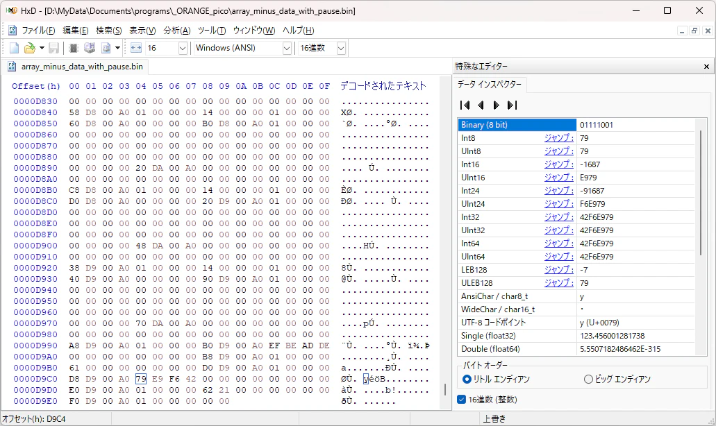 得られたデータ 14