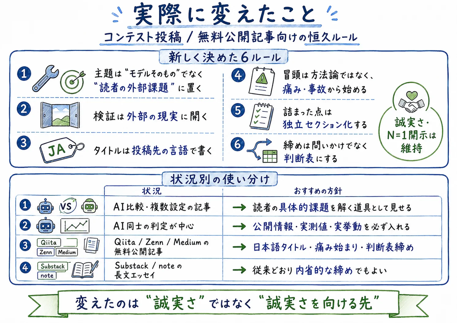 実際に変えたこと・新設ルール
