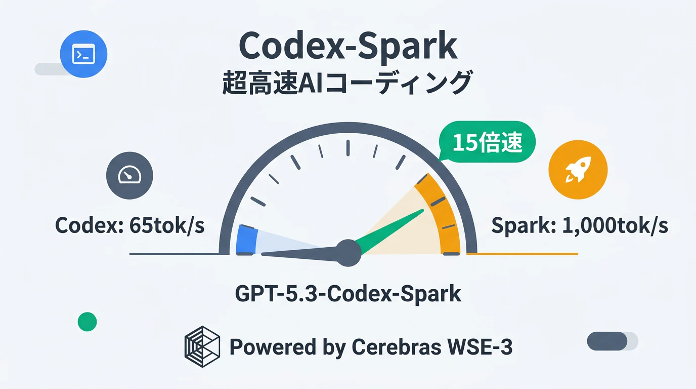 Codex-Spark 超高速AIコーディング