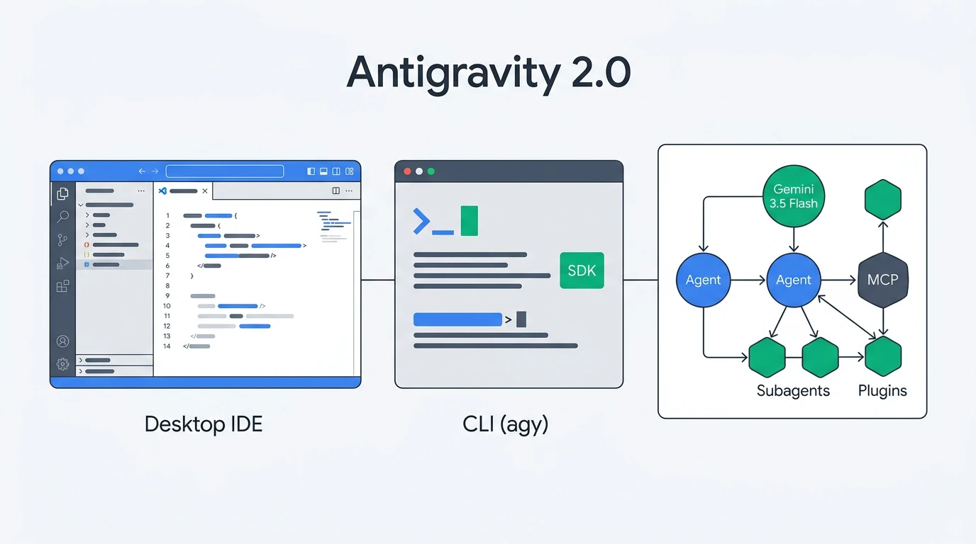 Google Antigravity 2.0 — Desktop IDE・CLI(agy)・マルチエージェントオーケストレーションの統合プラットフォーム