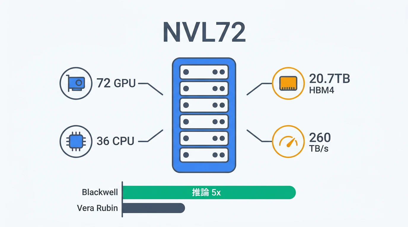 NVL72 ラックスペック