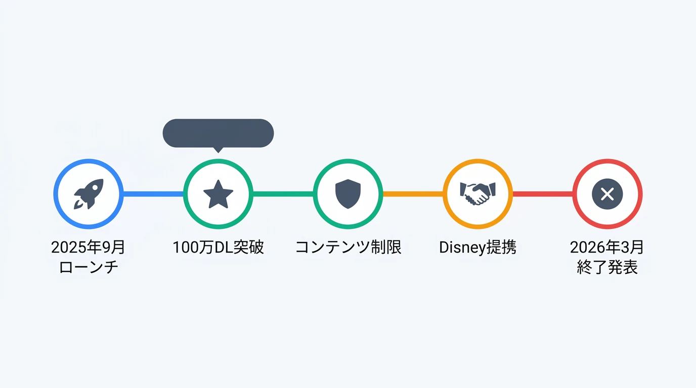 Soraの6ヶ月間タイムライン