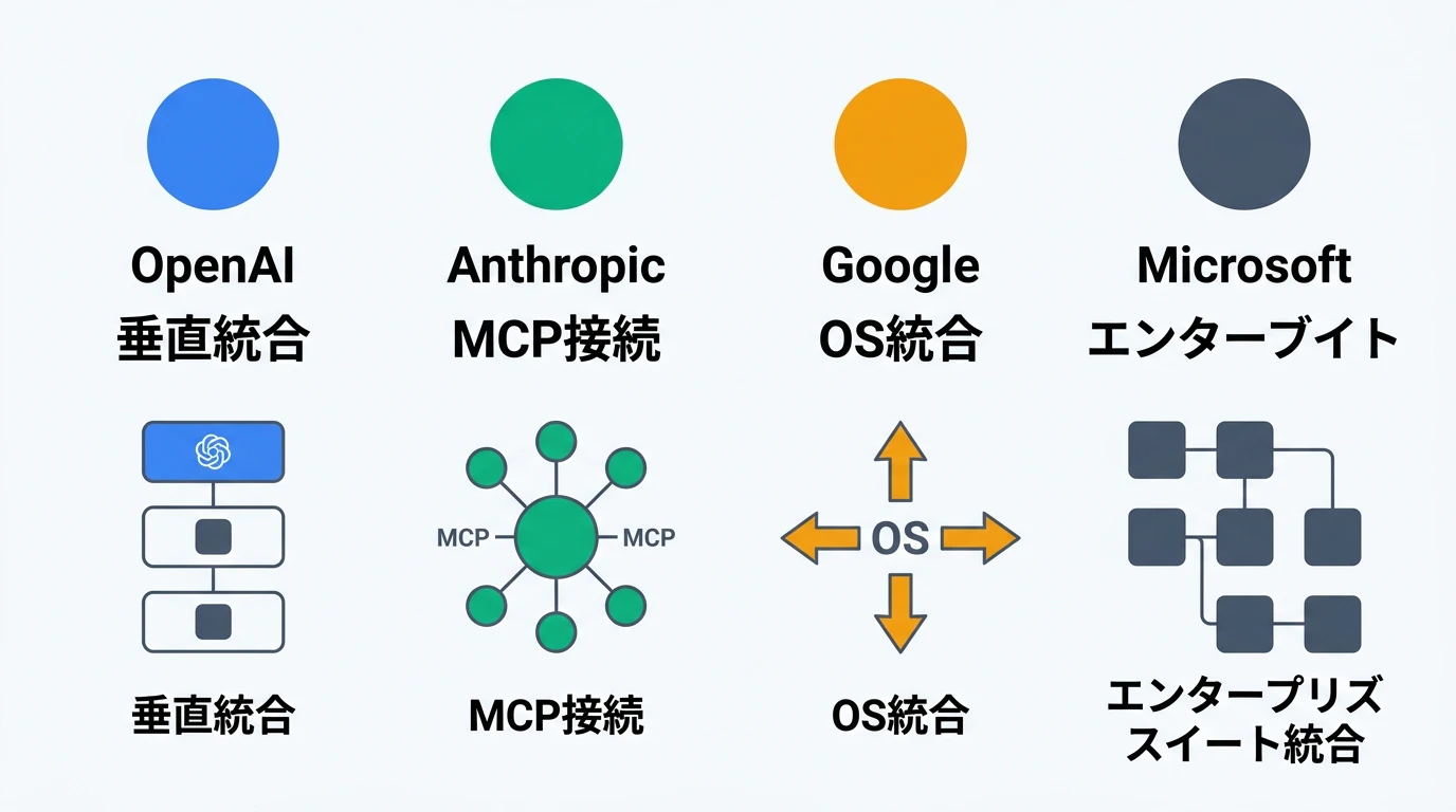 デスクトップAI統合の競合比較