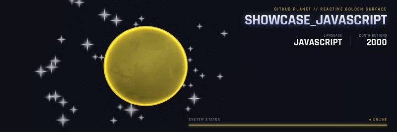 JavaScript planet