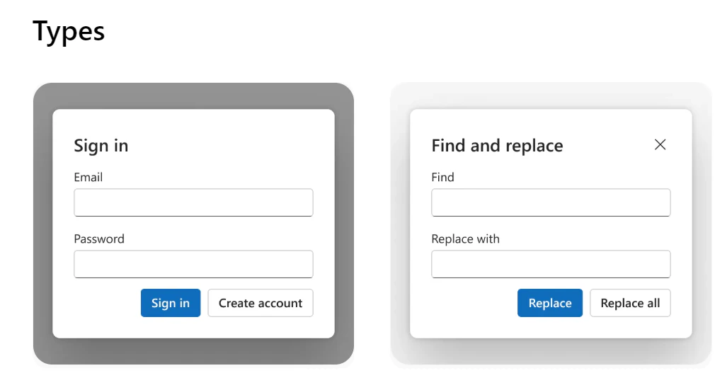 Dialog の modal と non-modal の使い分け