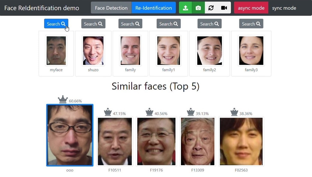 face search