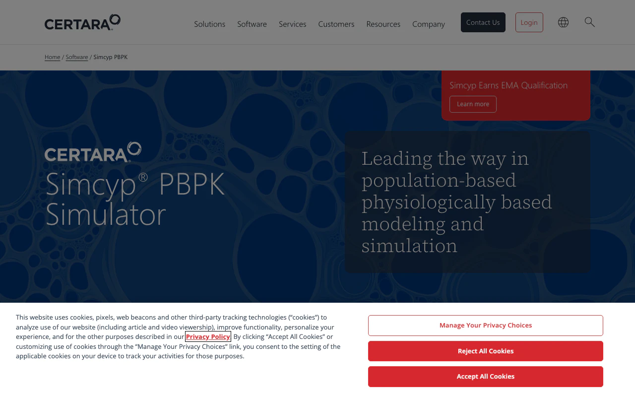Certara Simcyp PBPK Simulator — 「population-based physiologically based modeling and simulation」