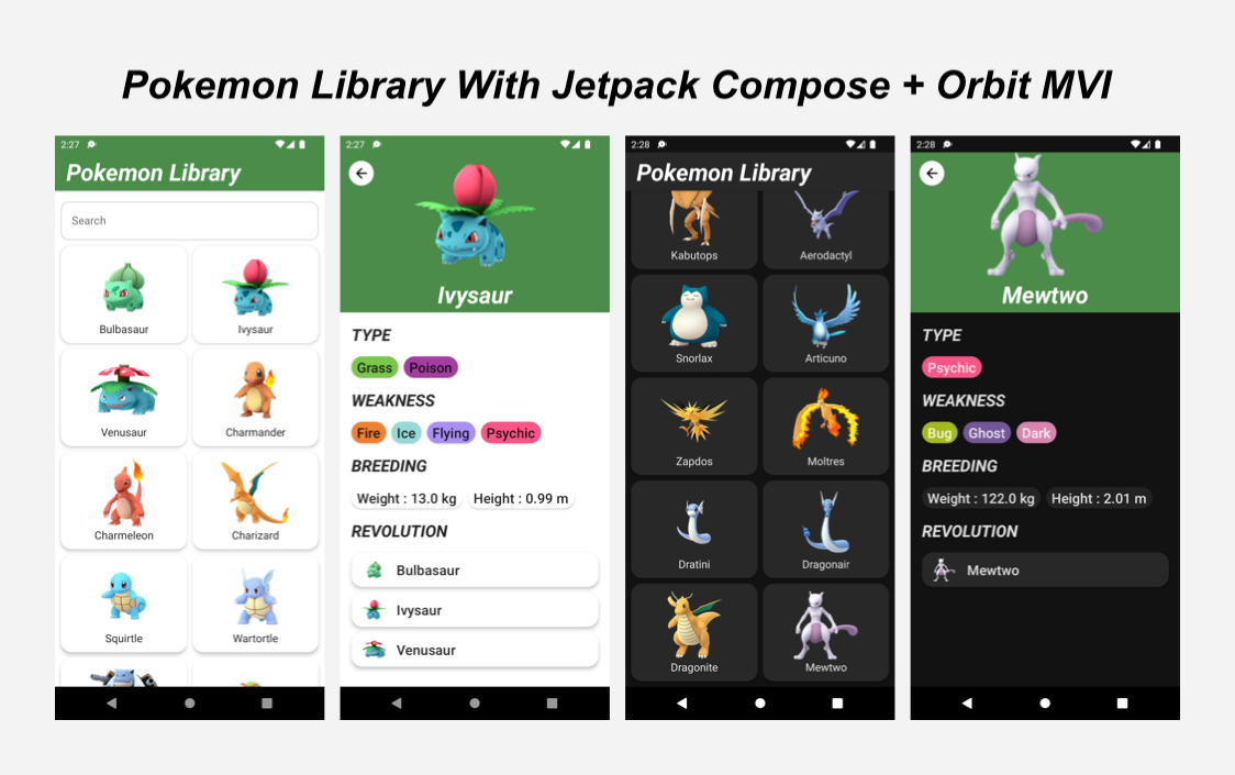 Android Jetpack Compose Navigation Compose Orbit Mvi でポケモン図鑑を作ってみた Qiita Android Jetpack Compose Navigation Compose Orbit Mvi でポケモン図鑑を作ってみた Qiita