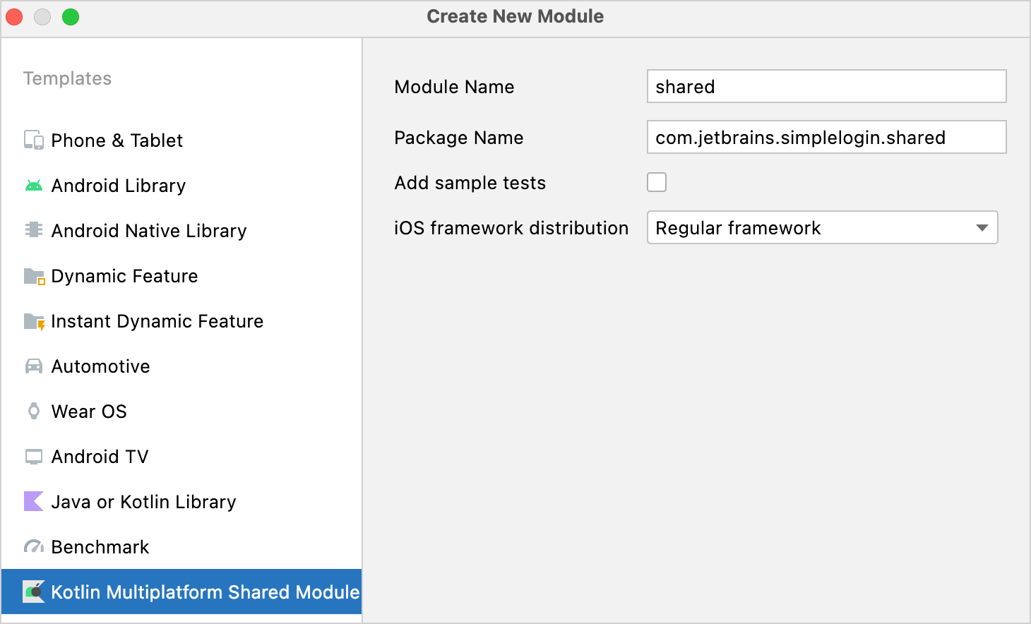 Create New Module
