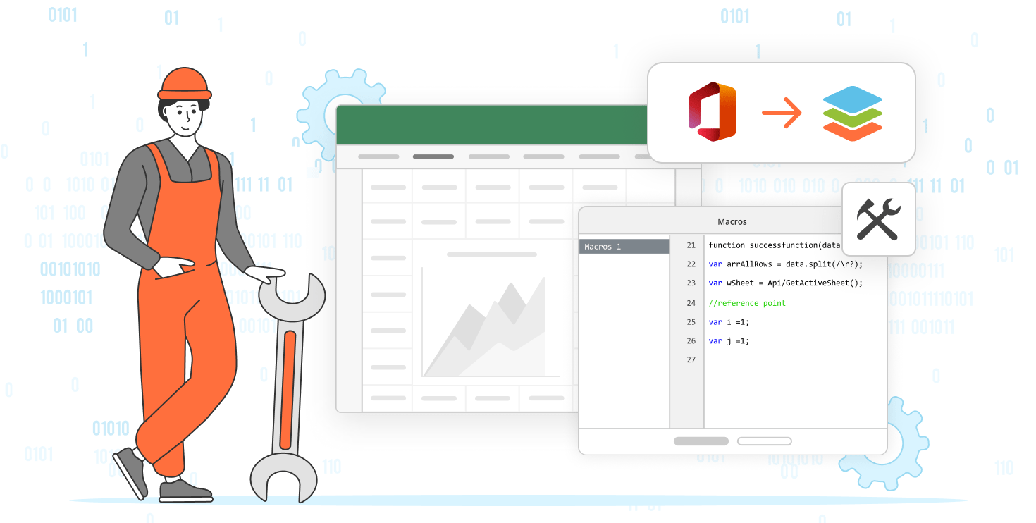 Transforming a Microsoft Office macro into an ONLYOFFICE macro
