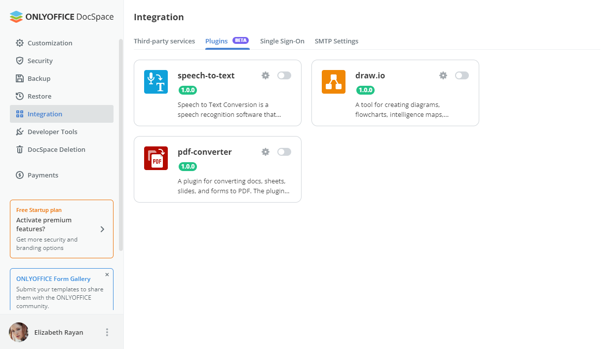 ONLYOFFICE DocSpace 2.0 released: Public rooms, plugins, data reassignment, RTL interface, and more