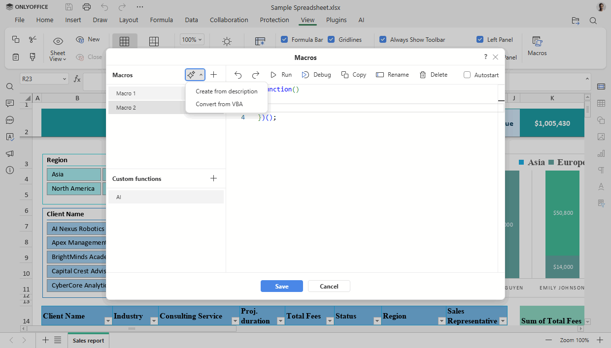 ONLYOFFICE Docs 9.0リリース:完璧なインターフェース、Diagram Viewer、.mdファイル対応、AI搭載シート&マクロなど