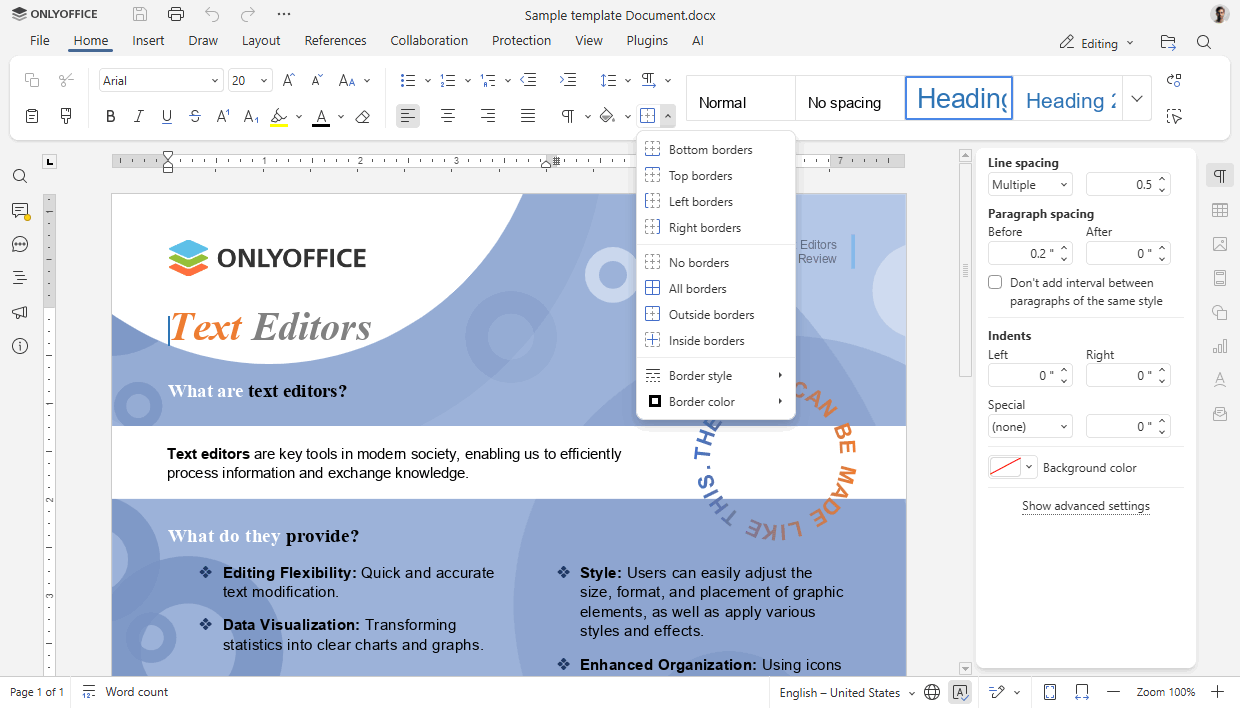 ONLYOFFICE Docs 9.0リリース:完璧なインターフェース、Diagram Viewer、.mdファイル対応、AI搭載シート&マクロなど