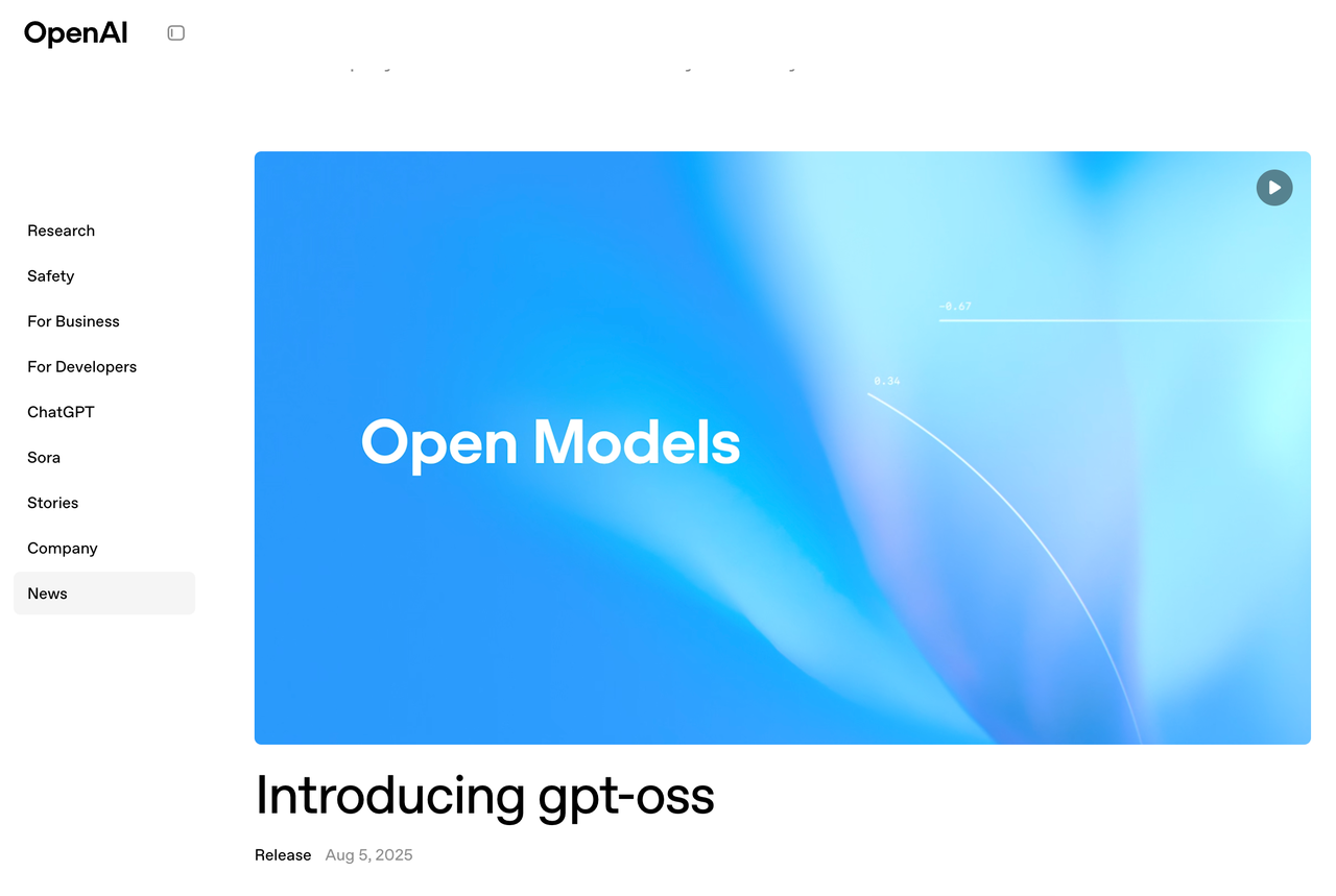 OpenAI released two open-source large language models
