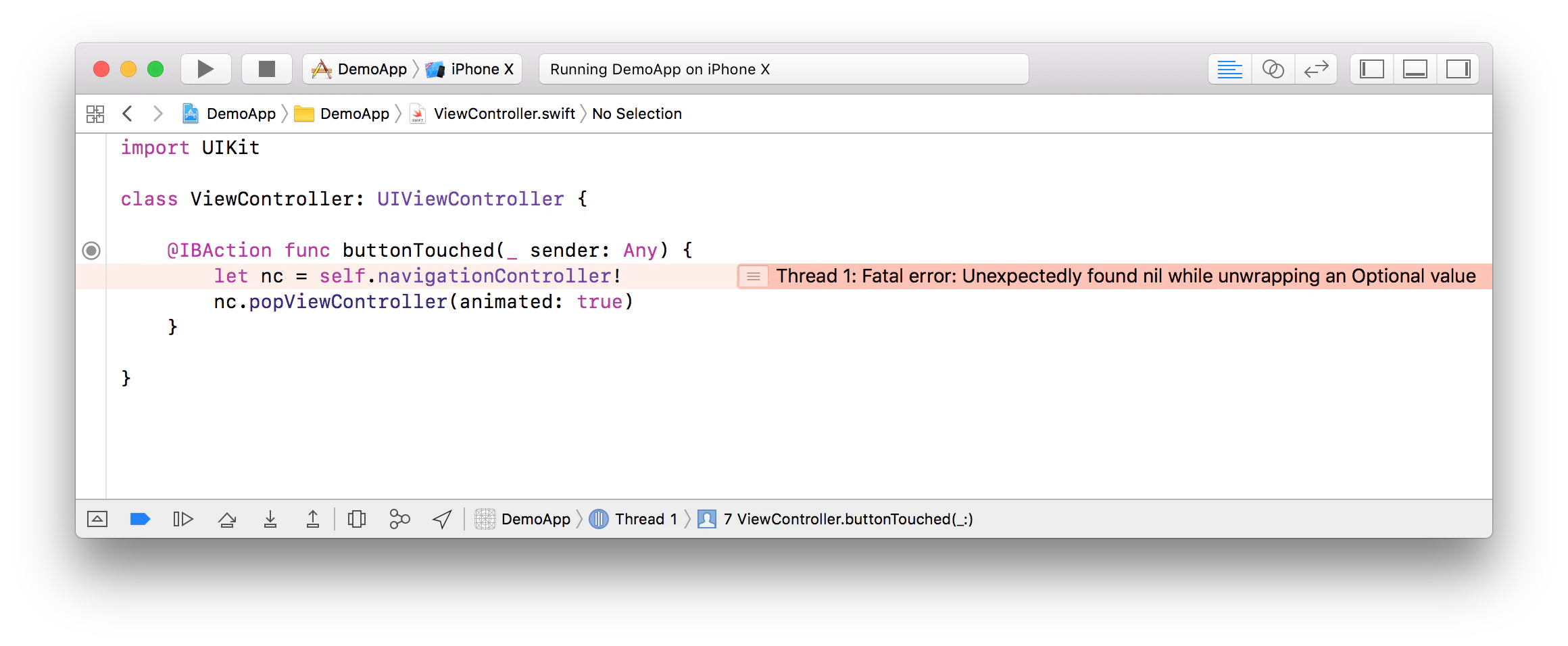 Xcode 9.1 Improves Display of Fatal Errors - Swift.org より