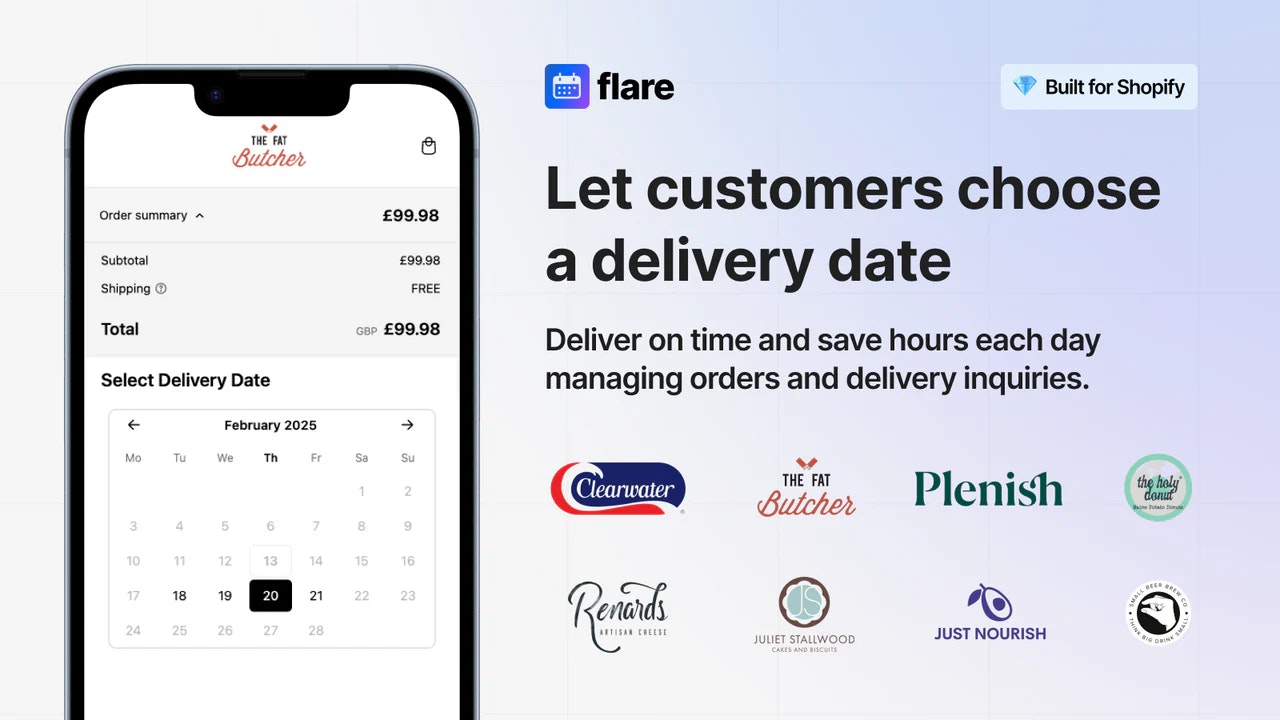 Flare: Delivery Date Picker