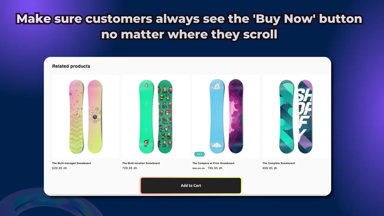 CVT: Sticky Buy Buttons