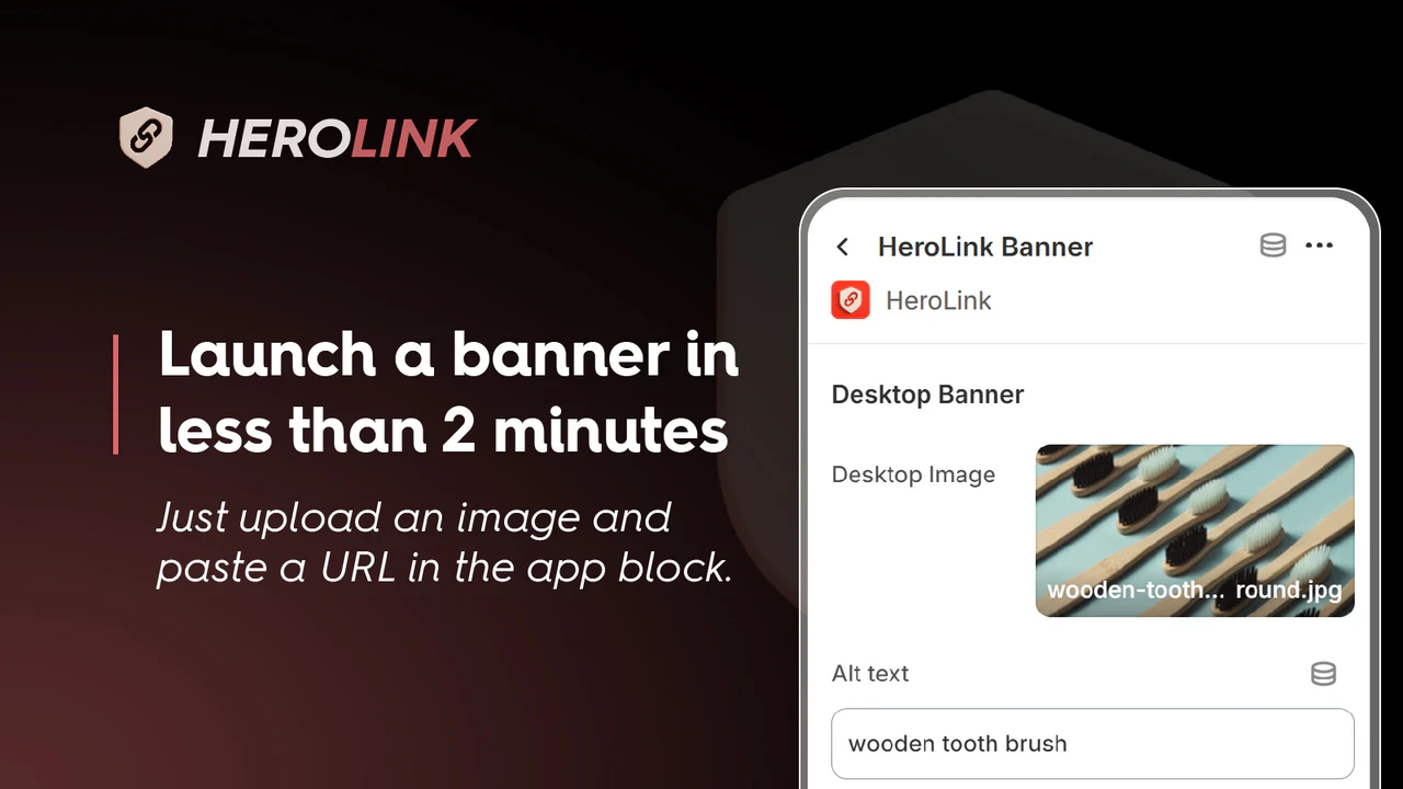 Hero Link ‑ Click Image Banner