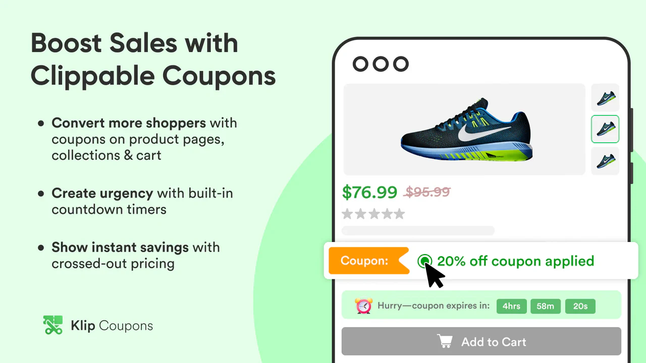 Klip Coupons: Product Discount