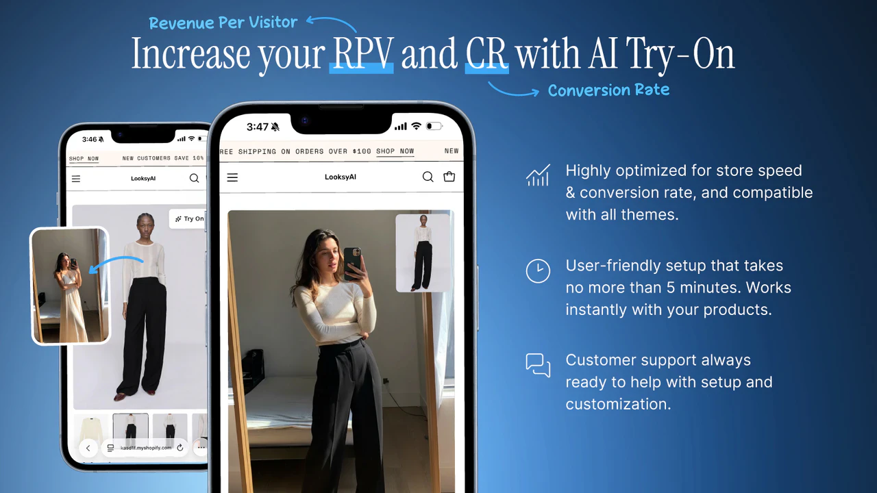 Looksy AI Virtual Try‑On のアプリストア画像