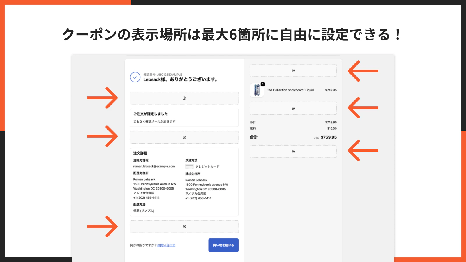 6箇所の表示場所