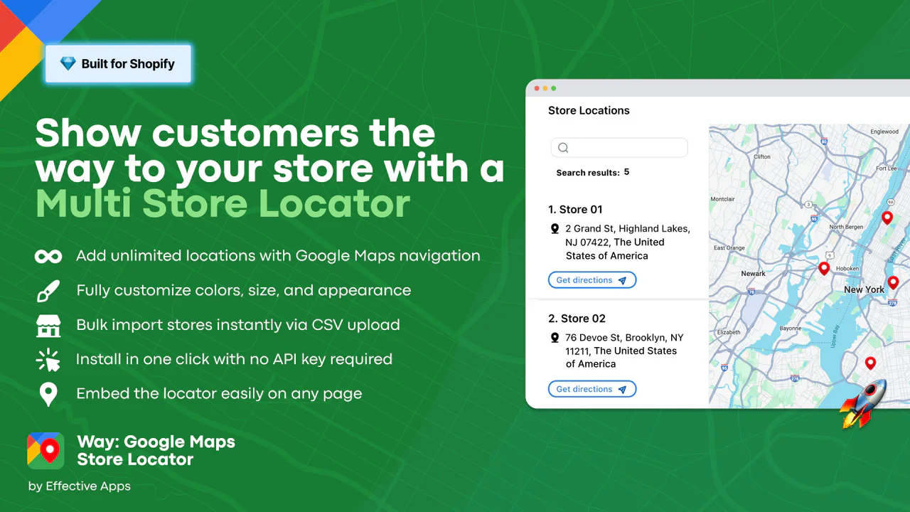 Way: Google Maps Store Locator のアプリストア画像