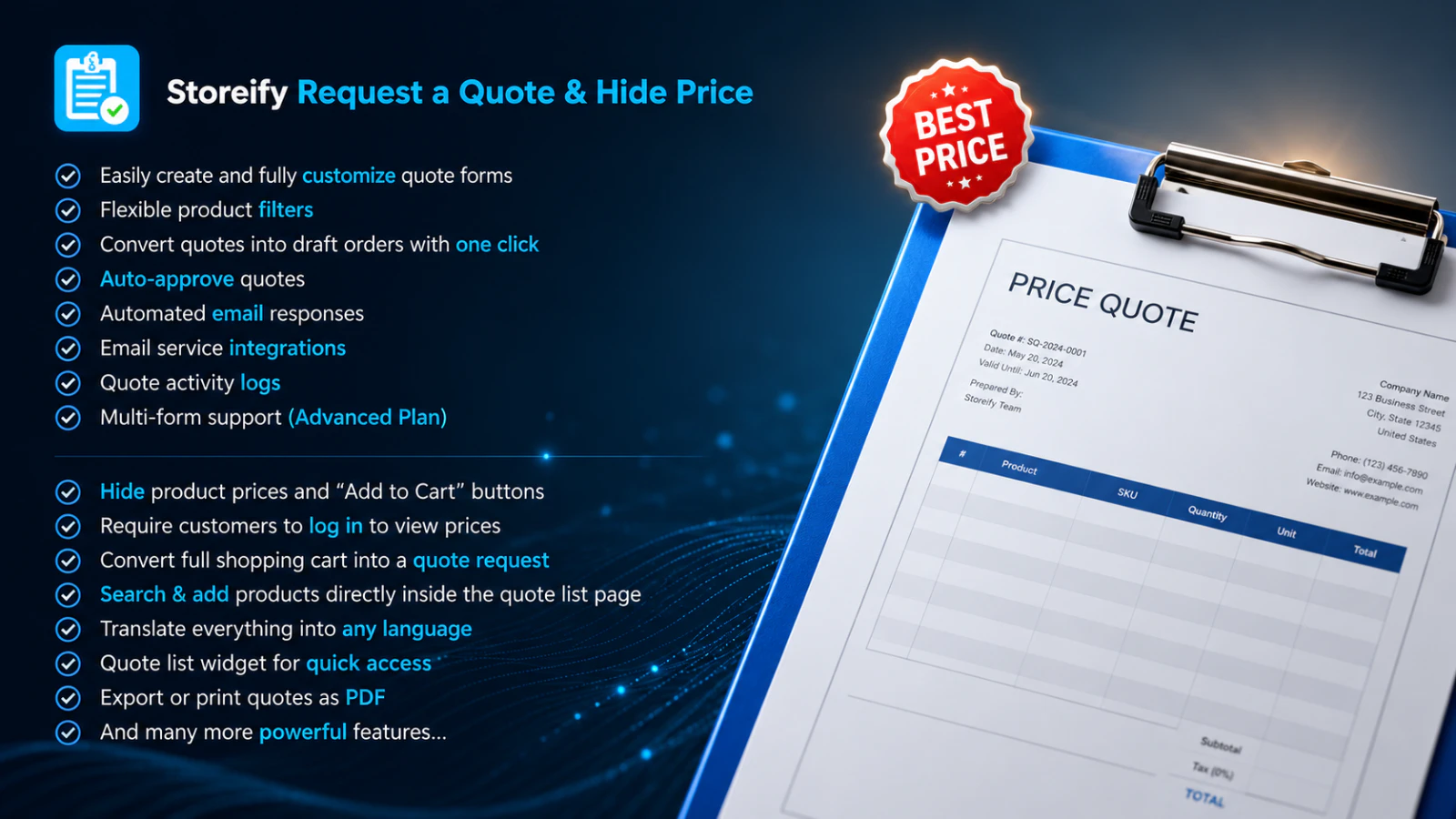 S:Request a Quote & Hide Priceのアプリストア画像