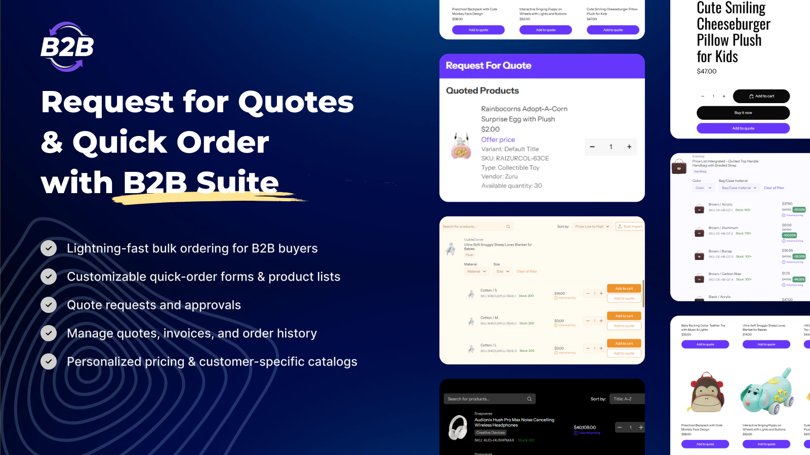 BSS B2B Request a Quote, Quickのアプリストア画像