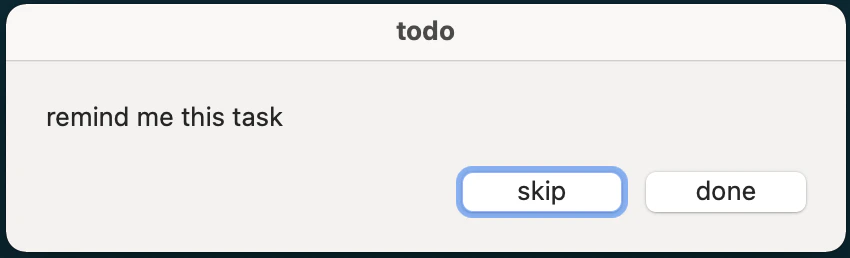 notification