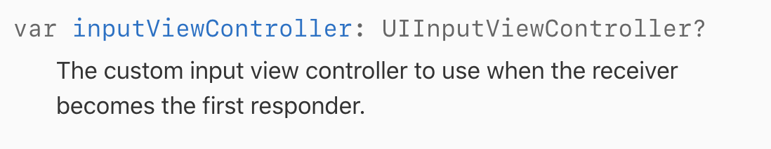 inputviewcontroller